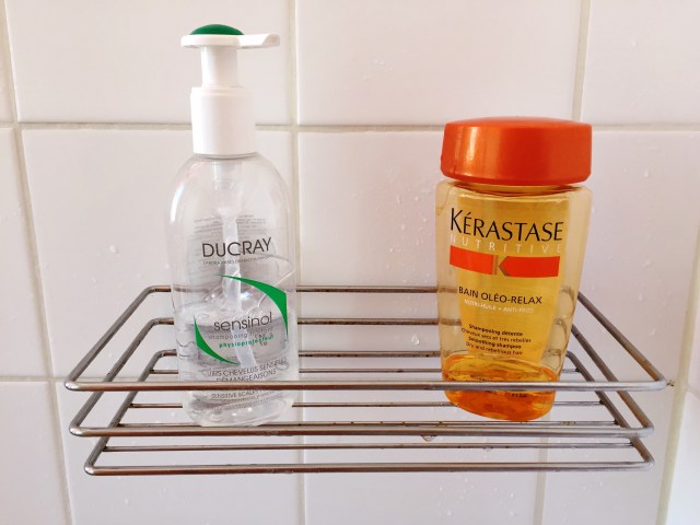 Shampoing traitant Sensinol (Ducray) Bain Oléo-Relax (Kérastase)