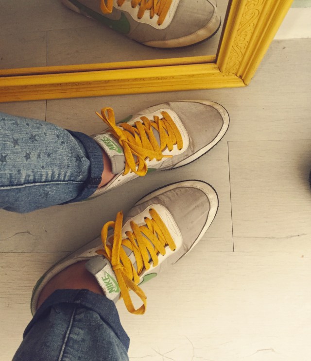 Ressortir des vieilles baskets qu'on avait oublié... 